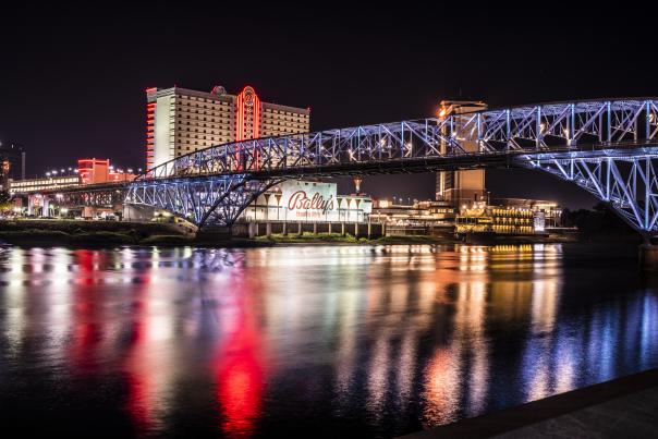 rockets over the red bridge photo