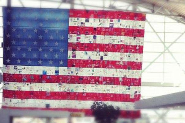 Shreveport Regional Airport American flag