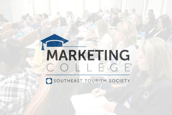 Southeast Tourism Society Marketing College logo over a white background