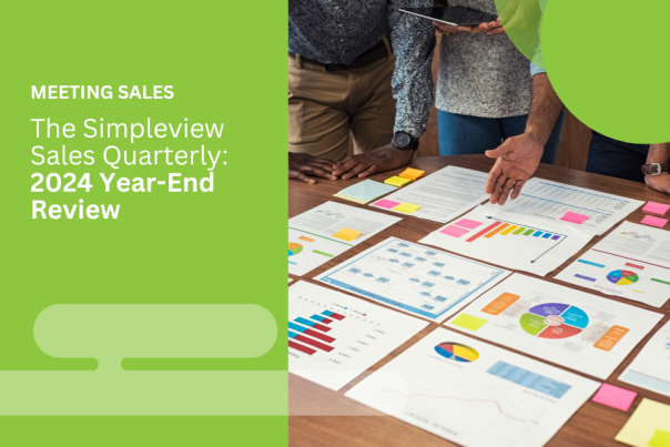 The Simpleview Sales Quarterly 2024 Year-End Review webinar header