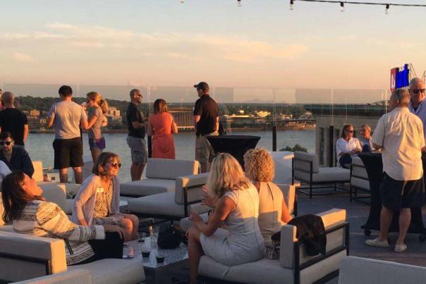 Visit Quad Cities Rooftop meeting