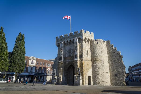 Southampton Castle in Southampton, Hampshire, England