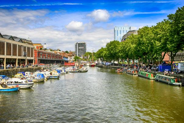 Overlooking the Narrow Quay area of Bristol