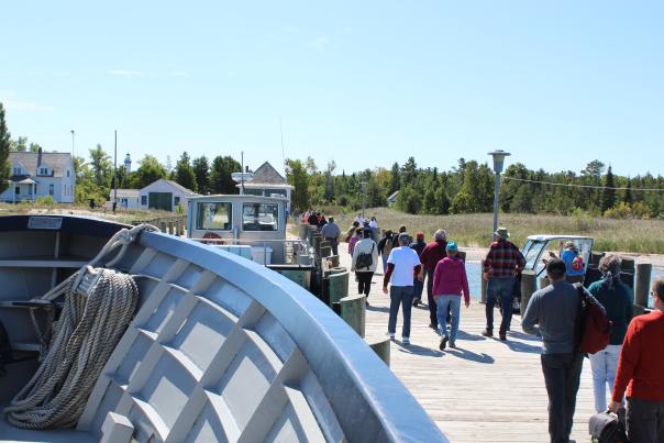 Arrival to South Manitou Island