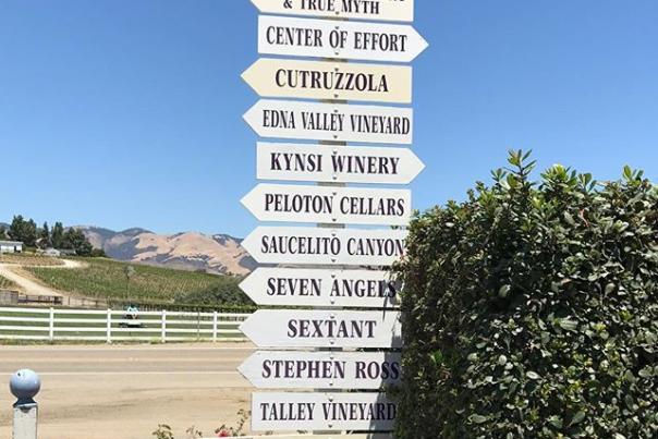 SLO Wine Trail Signs