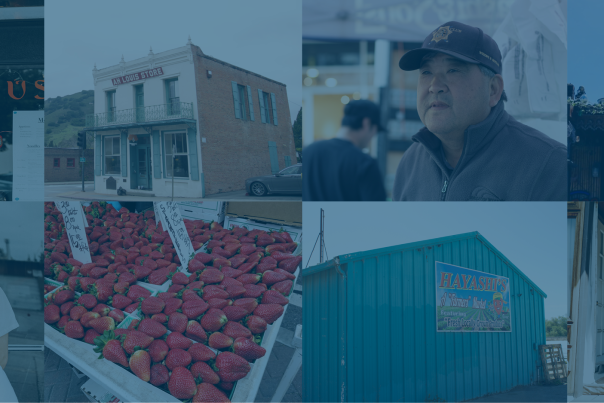 A collage of Asian-American businesses in SLO CAL