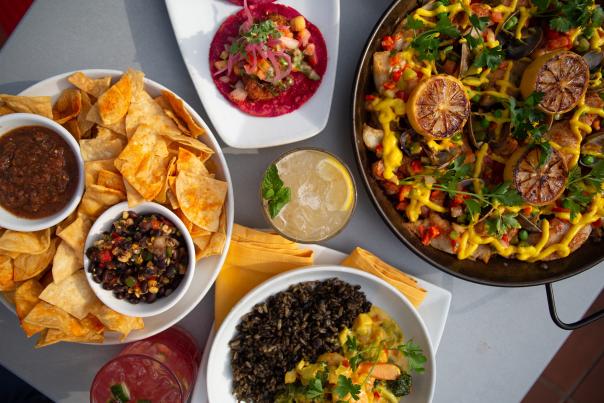 food dishes from Luna Red in SLO