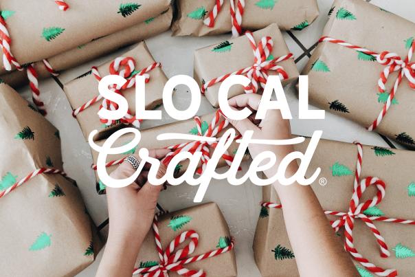 SLO CAL Crafted tying ribbons on gifts