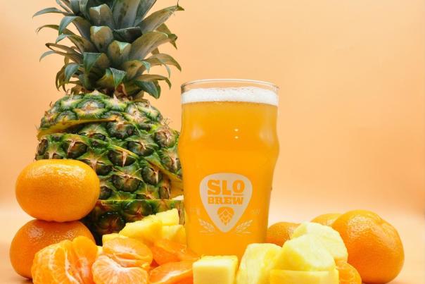 SLO Brew beer with fruits