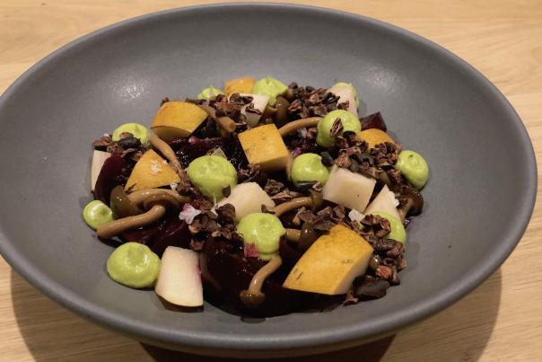Taub Family Outpost's Beet Salad with Asian Pears