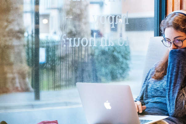 Woman with laptop