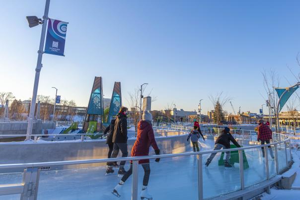 Ice skating at Howard Park