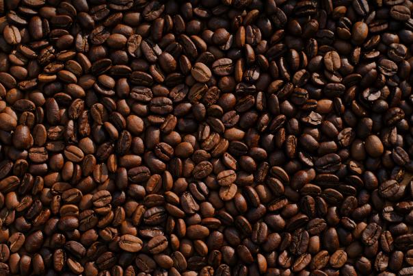 A close up photo of coffee beans