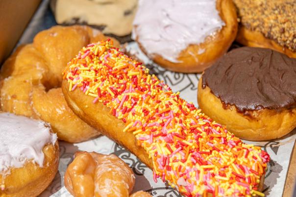 A box of donuts from Jacks Donuts