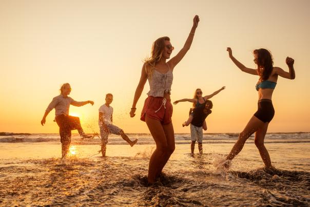 Dancing at the Beach