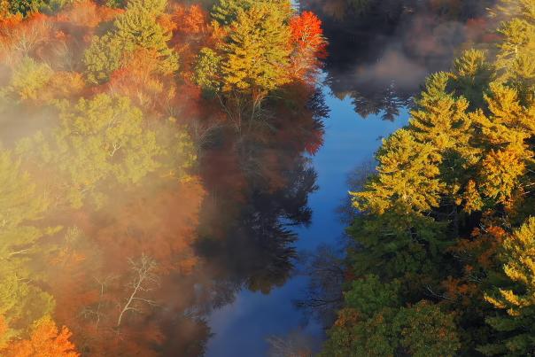 Early Fall Morning Over the Wood River