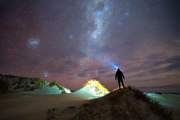 Stargazing at Mason Bay Dunes, Stewart Island