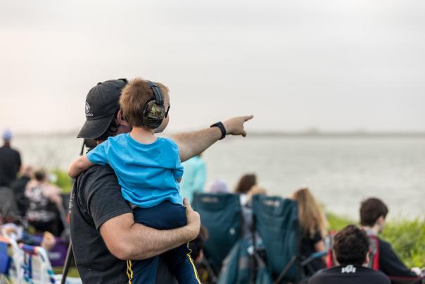 SpaceX Dad and Son