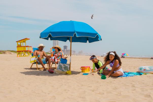 Family on Beach