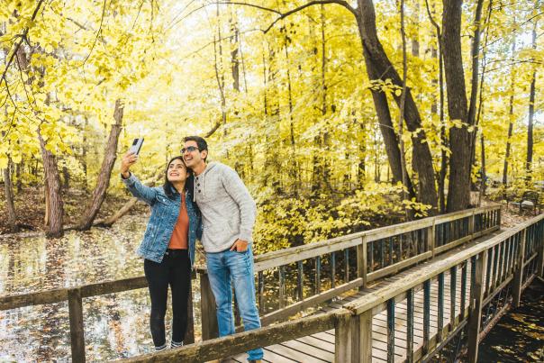 Fall Forest Selfie