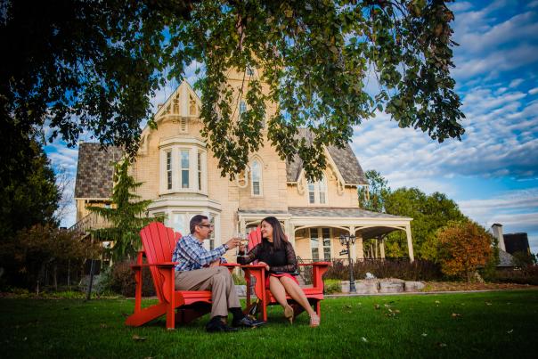 Elm Hurst couple in chairs
