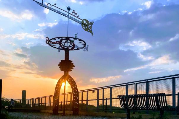 Sculpture at St thomas elevated park