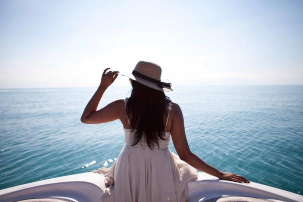 Girl on boat