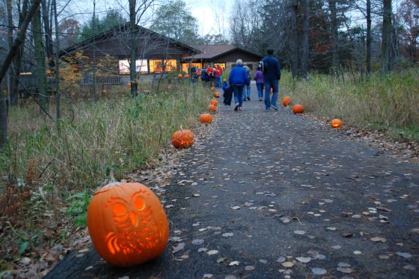 Fall Fun events in the Stevens Point Area, like the Schmeeckle Reserve Candlelight Hike