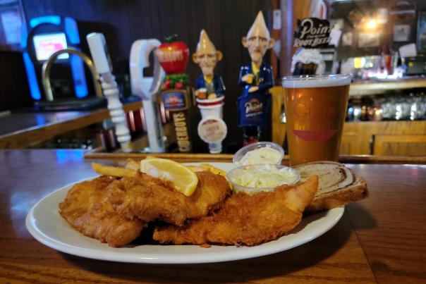 Guus on Main - Fish Fry Plate & Beer