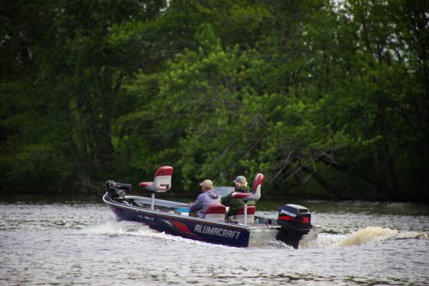boating, on the water, river, fishing