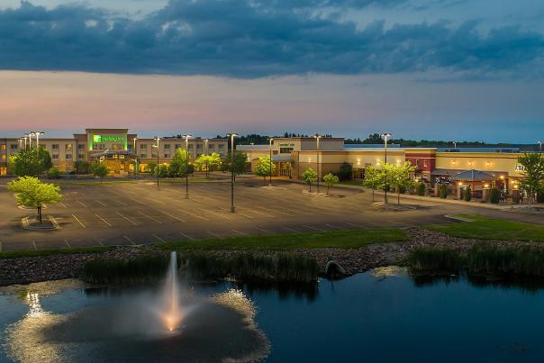Holiday Inn Convention Center at night