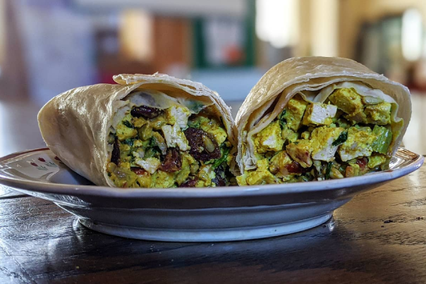 Tasty wraps from different diners, cafes, and restaurants in the Stevens Point Area