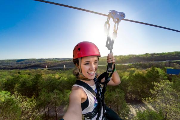 Ziplining at Branson Zipline