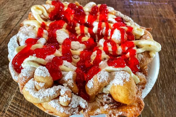 Strawberry Cheesecake Funnel Cake Ozark Empire Fair