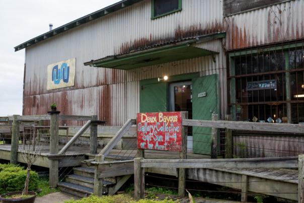 Outside the NUNU Arts and Culture Collective at 1510 Courtableau Highway in Arnaudville, Louisiana.