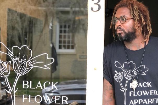 Harold Harper, owner of Black Flower Apparel