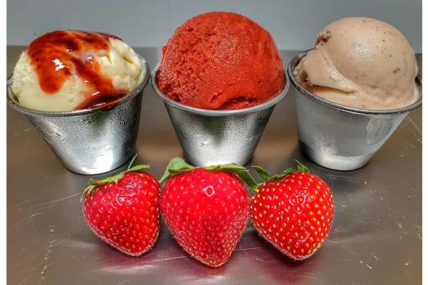 Hoodoo Ice Cream Ponchatoula straweberries