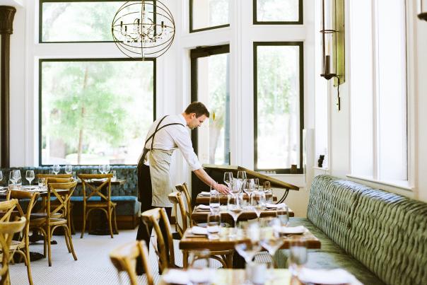Oxlot 9 dining room, Southern Hotel, Covington