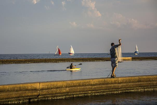 Paddling Lake Pontchartrain in Mandeville