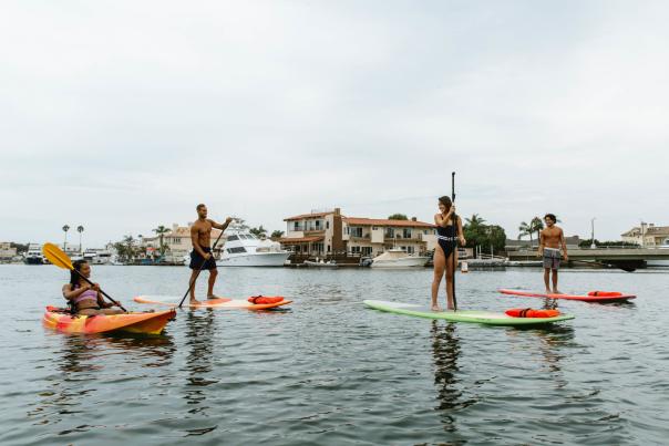 Kayaking and Stand Up Paddle Boarding in Huntington Harbour