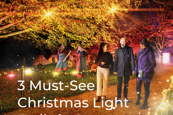 Christmas Light trails in Sussex