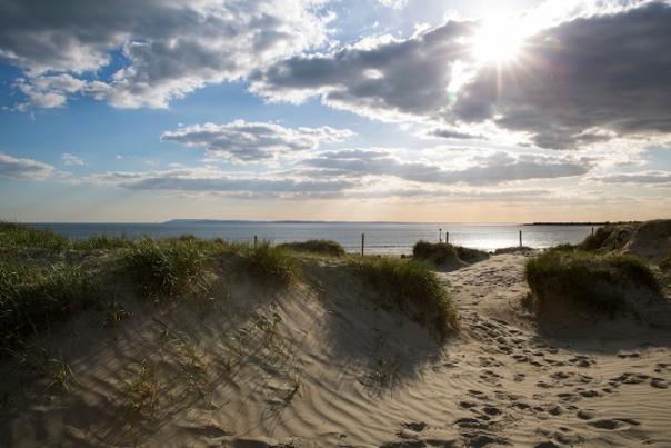 Beach in the sunshine