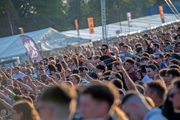 Crowd at music concert