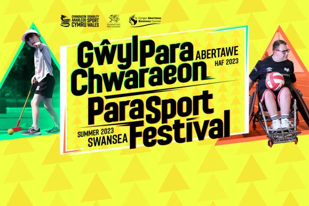 Colourful 2023 parasport festival logo
