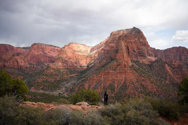 Taking in Kolob Canyon