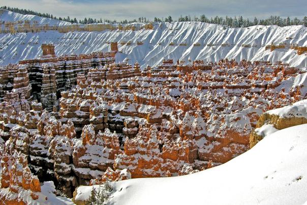 Silent City in the snow, Bryce Canyon