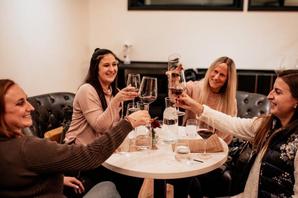 Strigo Vineyards group of women Wine Cheers