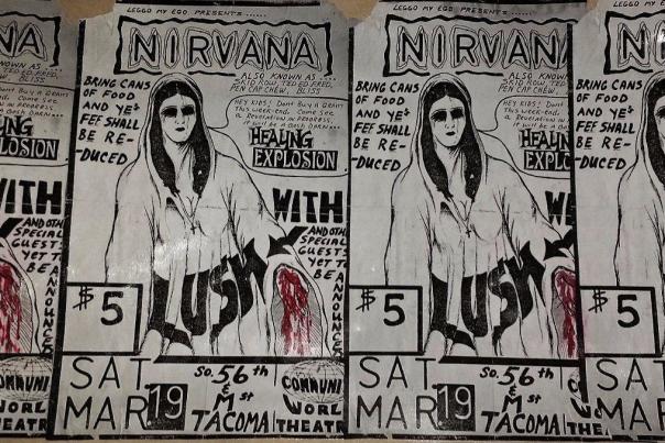 Nirvana Tacoma Show Poster