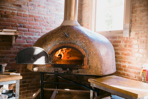 The oven at Carlson Block