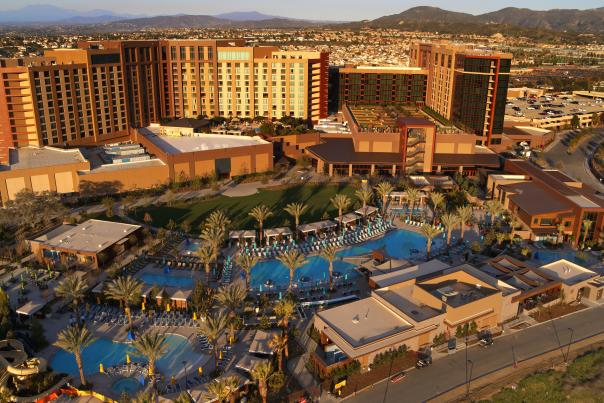 Aerial view of the Pechanga Resort